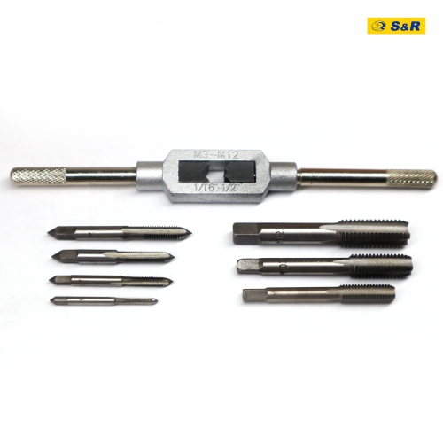 Набор метчиков S&R Tempo 8 шт с держателем М3-М12 - 5