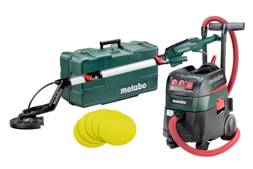 Набір шліфувальна машина для стін та стель (жираф) Metabo LSV 5-225 Comfort + Пилосос Metabo ASR 35 M ACP (690940000) Набір шліфувальна машина для стін та стель (жираф) Metabo LSV 5-225 Comfort + Пилосос Metabo ASR 35 M ACP (690940000)