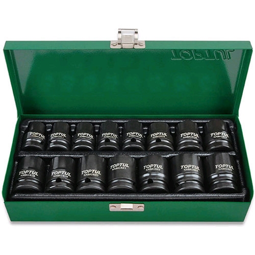 Набор ударных головок TOPTUL 1/2" 10-24 мм 15 ед. GDAD1501 Набор ударных головок TOPTUL 1/2" 10-24 мм 15 ед. GDAD1501