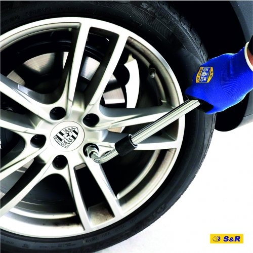 Вороток Г-образный телескопический S&R 1/2 385-505 мм + 2 головки - 6