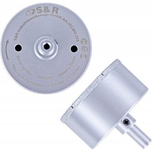 Коронка алмазная S&R D68 мм - 4