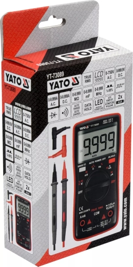 Мультиметр Yato True RMS LCD 9999 (YT-73089) - 5