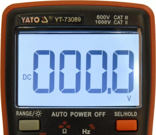 Мультиметр Yato True RMS LCD 9999 (YT-73089) - 3
