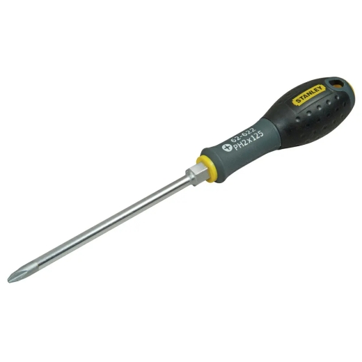 Отвертка FatMax с длиной жала 125 мм под шлиц Ph2 с шестигранником под ключ STANLEY FMHT0-62622 Отвертка FatMax с длиной жала 125 мм под шлиц Ph2 с шестигранником под ключ STANLEY FMHT0-62622