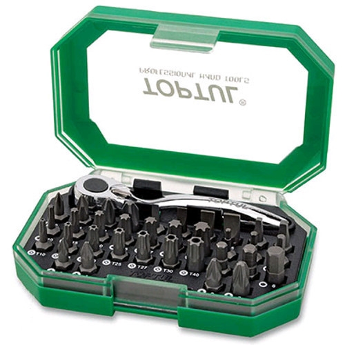 Набір біти + тріскачка TOPTUL 1/4" 35ед. GACW3503 - 1