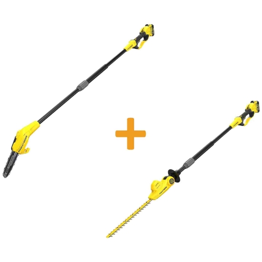 Висоторіз акумуляторний зі штангою STANLEY FATMAX SFMCPS620M1+SFMCPH845M1 - 1