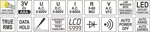 Мультиметр Yato YT-73092 - 5