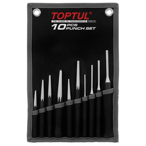 Набор выколоток и керн в чехле TOPTUL 10 ед. GPAQ1001 - 1