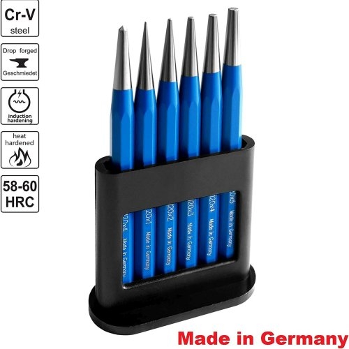 Набор пробойников S&R 1-5 мм 6 шт - 4