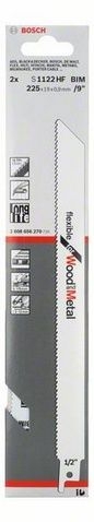 Шабельне полотно по дереву з металом Bosch Flexible for Wood and Metal S 1122 HF, 2 шт - 2