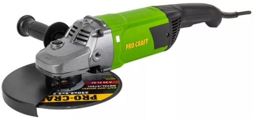 Шлифмашина угловая PROCRAFT PW-230/2650 (002650) Шлифмашина угловая PROCRAFT PW-230/2650 (002650)