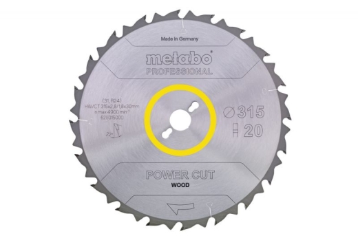 Пиляльний диск Metabo Power cut HW/CT 250х2.8/2.0x30, Z24 WZ 3° нег. 628013000 Пиляльний диск Metabo Power cut HW/CT 250х2.8/2.0x30, Z24 WZ 3° нег. 628013000