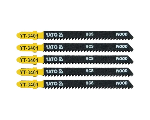 Пиляльні полотна зворотного різу по дереву YATO HCS 10TPI, 100/75 мм, хвостовик Т, 5 шт. Пиляльні полотна зворотного різу по дереву YATO HCS 10TPI, 100/75 мм, хвостовик Т, 5 шт.