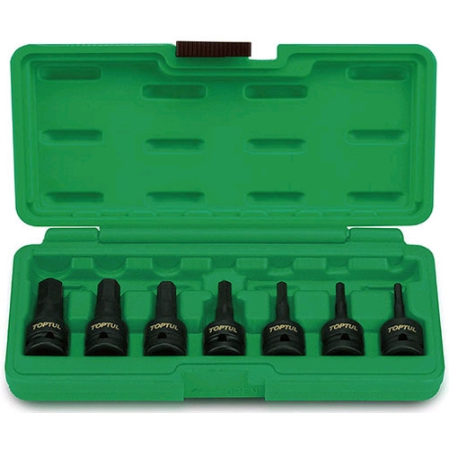 Набір насадок ударних TOPTUL HEX 1/2" 4-14 мм 7 од. GDAI0702 Набір насадок ударних TOPTUL HEX 1/2" 4-14 мм 7 од. GDAI0702