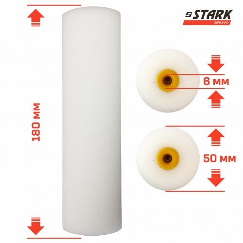 Валик поролоновый STARK под ручку 6*50*180 мм 1 шт - 4