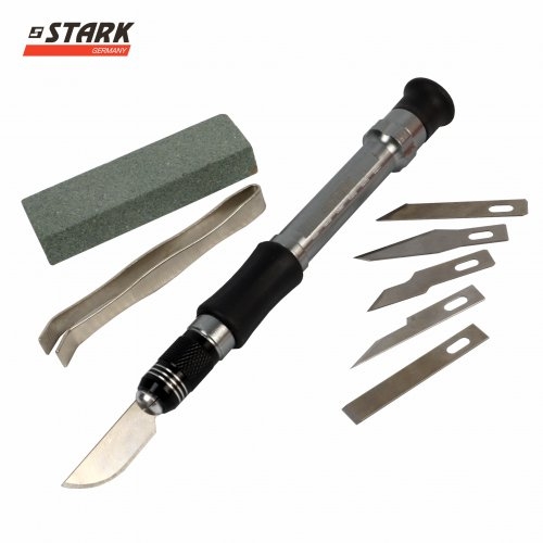 Набір ножів і лез для точних робіт STARK із тримачем 29 предметів - 6
