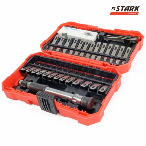 Набір ножів і лез для точних робіт STARK із тримачем 29 предметів - 1