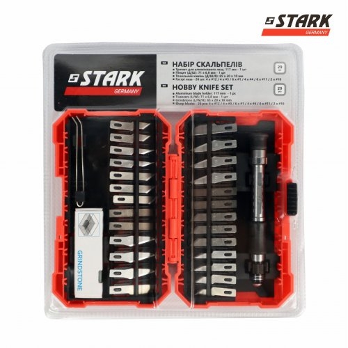 Набір ножів і лез для точних робіт STARK із тримачем 29 предметів - 2