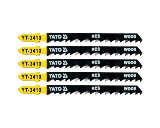 Пиляльні полотна зворотного різу по дереву YATO HCS 6TPI, 100/75 мм, хвостовик Т, 5 шт. - 1