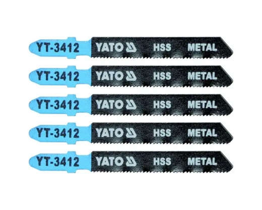 Пиляльні полотна зворотного різу по металу YATO HSS 21TPI, 75/50 мм, хвостовик Т, 5 шт Пиляльні полотна зворотного різу по металу YATO HSS 21TPI, 75/50 мм, хвостовик Т, 5 шт