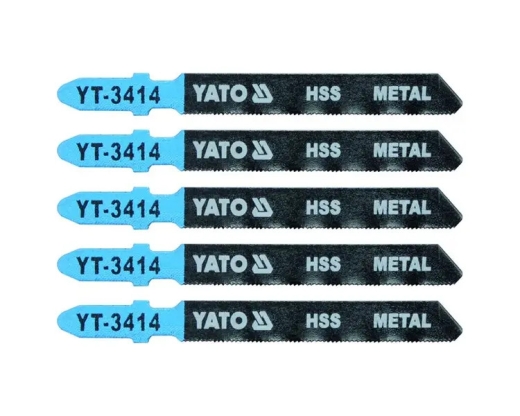 Пиляльні полотна зворотного різу по металу YATO HSS 32TPI, 75/50 мм, хвостовик Т, 5 шт Пиляльні полотна зворотного різу по металу YATO HSS 32TPI, 75/50 мм, хвостовик Т, 5 шт