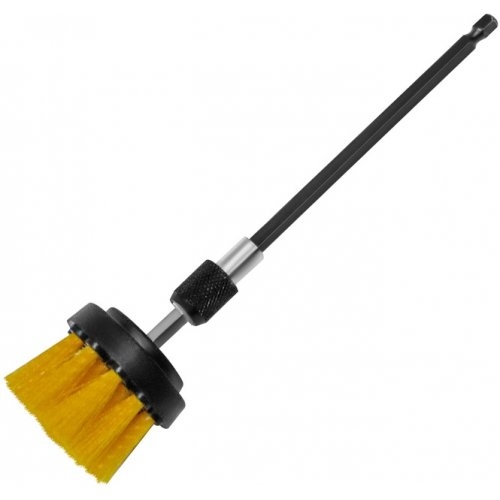 Набор щеток для шуруповерта S&R 6 шт желтая щетина - 4