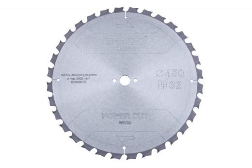 Пиляльний диск Metabo Power cut Classic HW/CT 450х3.5/2.5x30, Z32 TZ/TZ 15° 628648000 Пиляльний диск Metabo Power cut Classic HW/CT 450х3.5/2.5x30, Z32 TZ/TZ 15° 628648000