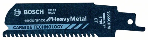 Сабельное полотно по металлу Bosch Endurance for HeavyMetal, Carbide Technology S 555 CHM - 1