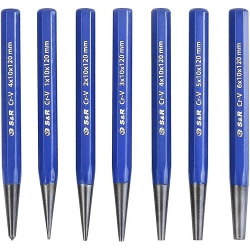 Набір виколоток S&R+ кернер 7 шт Набір виколоток S&R+ кернер 7 шт