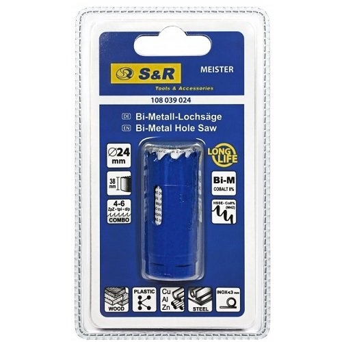 Кольцевая пилка S&R Meister 25 мм HSS-Co8% М42 - 4