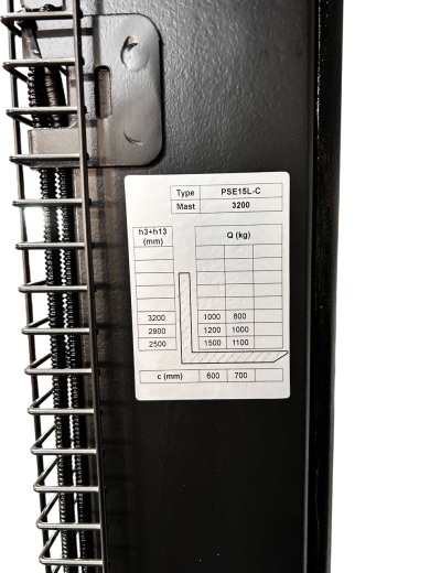 Штабелер електричний GTM PSE15L-C 3200 1,5т/3,2м з АКБ Li-ion 24В 60 А*год - 4