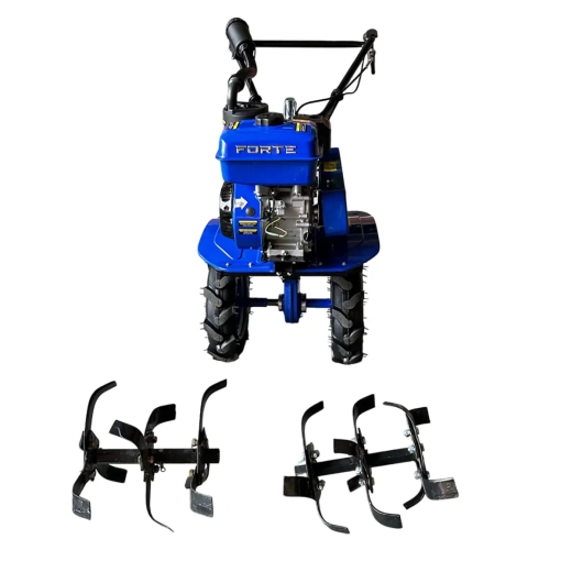 Культиватор Forte 80-3 колеса 8" синий  - 2