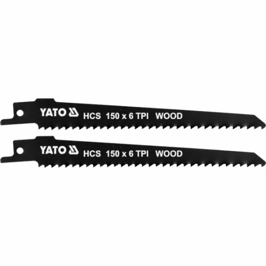 Полотна по дереву для шабельної пили Yato 150х1 мм, 6 зубів (YT-33922) - 1