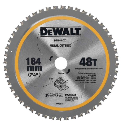 Диск пильный DeWALT DT1044 METAL CUTTING - 1