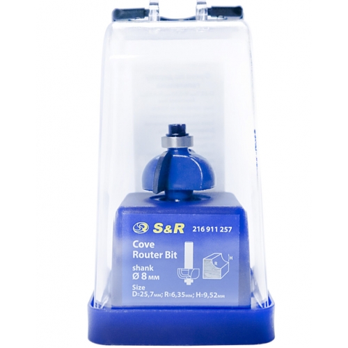 Фреза для древесины галтельная S&R 25,7х6,35х9,52 мм - 2