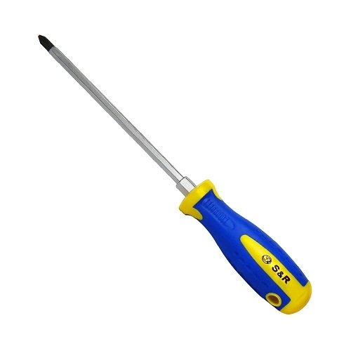 Викрутка S&R серії S2 з профілем PH2 х 150 мм посилене шестигранне жало (250184704) Викрутка S&R серії S2 з профілем PH2 х 150 мм посилене шестигранне жало (250184704)