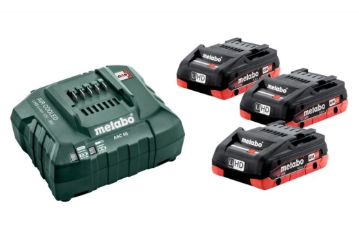 Базовий комплект Metabo LiHD 3x4.0 Аг + 1x ASC 55 685132000 Базовий комплект Metabo LiHD 3x4.0 Аг + 1x ASC 55 685132000