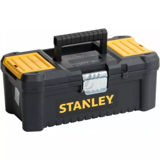 Ящик ESSENTIAL пластиковий з металевими застібками, розмір 316x156x128 мм (12.5 ) STANLEY STST1-75515 Ящик ESSENTIAL пластиковий з металевими застібками, розмір 316x156x128 мм (12.5 ) STANLEY STST1-75515