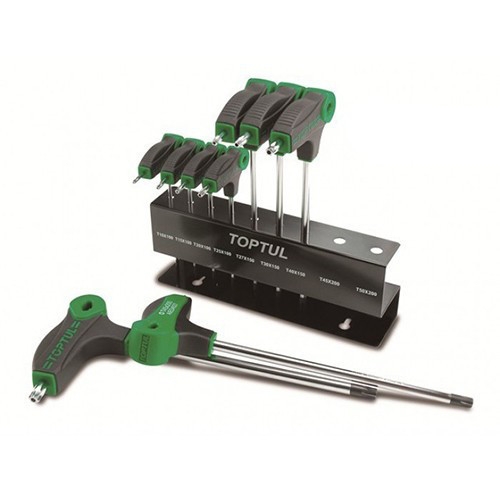 Набор ключей TOPTUL TORX с ручкой L-обр. T10-T50 9 ед. GAAX0901 - 1