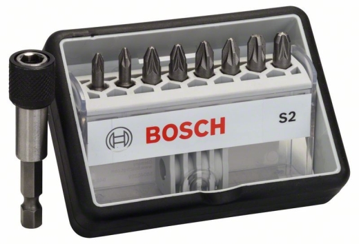 Набор бит Bosch Robust Line Extra-Hart PZ x 25 мм, 9 шт Набор бит Bosch Robust Line Extra-Hart PZ x 25 мм, 9 шт