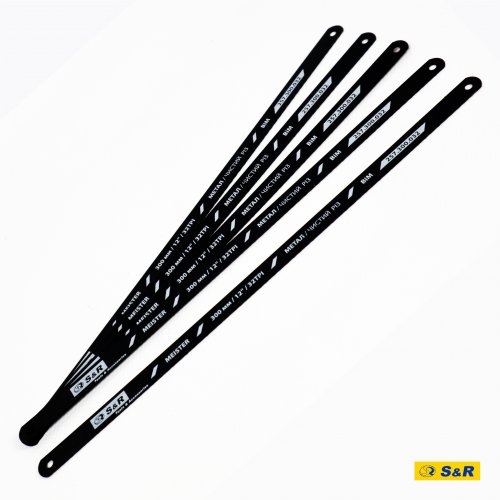 Полотно пилочное для ножовки S&R Meister 300 мм 32 TPI по металлу 5 шт - 7