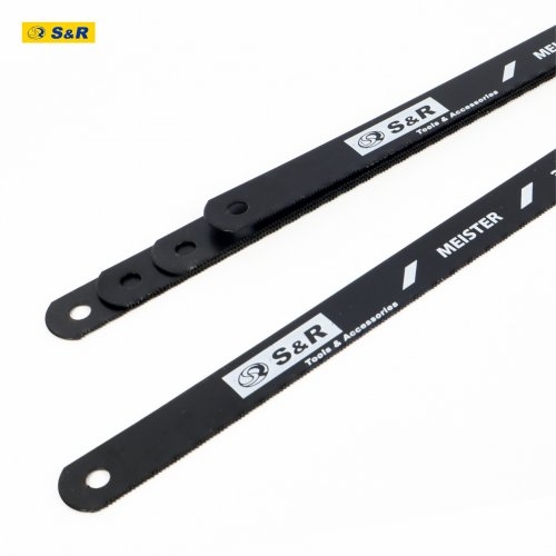 Полотно пилочное для ножовки S&R Meister 300 мм 32 TPI по металлу 5 шт - 8