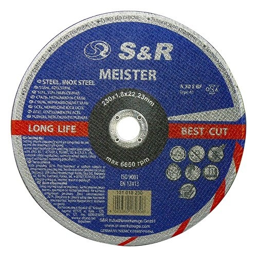 Коло відрізне S&R Meister A 30 S BF 230x1,8x22,2 (131018230) Коло відрізне S&R Meister A 30 S BF 230x1,8x22,2 (131018230)