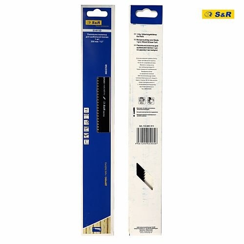 Полотно пиляльне S&R S1411D Meister для шабельної пилки по дереву - 7