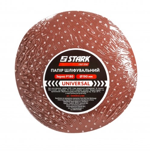 Шлифовальная бумага универсальная Stark UNI-190-P180 190 мм 10 шт/уп - 1