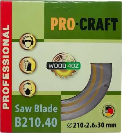 Пильный диск по дереву Procraft B210.40, 40T (021040) - 3