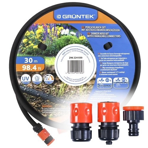 Шланг капілярний GRUNTEK 296224030 1/2" 30 м у комплекті з конекторами Шланг капілярний GRUNTEK 296224030 1/2" 30 м у комплекті з конекторами