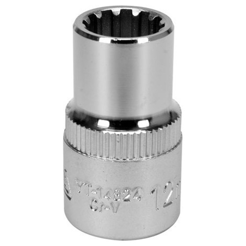 Головка торцевая Spline YATO YT-14824 1/2" M12 x 38 мм CRV - 1