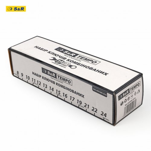Набор ключей S&R Tempo 14 шт в тканевом чехле - 2