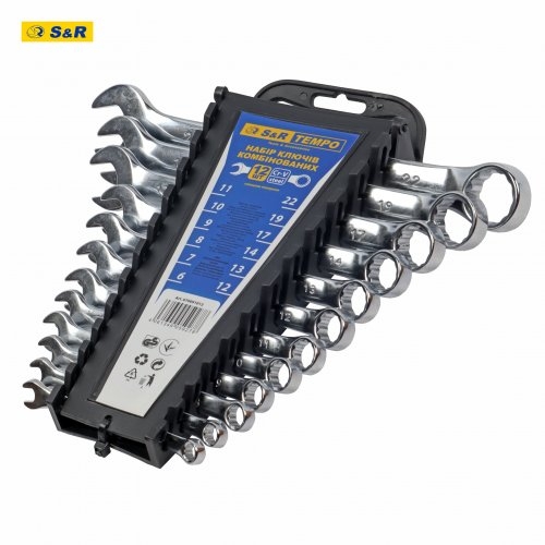 Набор ключей S&R Tempo 12 шт в пластиковой клипсе - 3